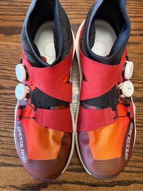 Kids Red/Orange BOA Closure Athletic Shoes